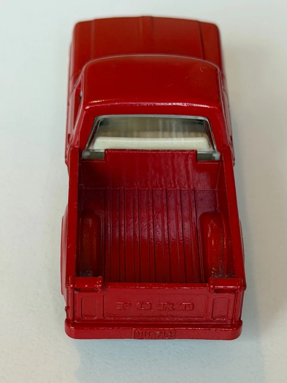 Vintage Matchbox No 6 Ford Pick Up Truck Red with White Canopy Lesney England